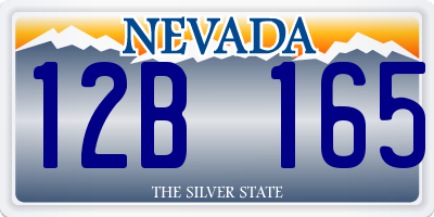 NV license plate 12B165