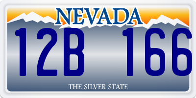 NV license plate 12B166