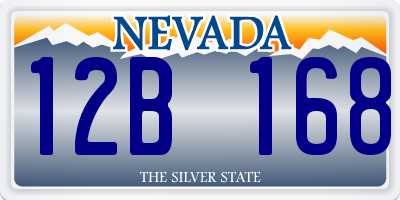 NV license plate 12B168