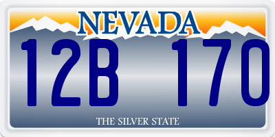 NV license plate 12B170