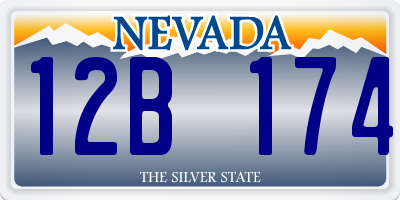 NV license plate 12B174