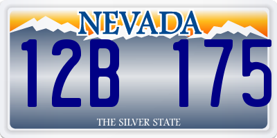 NV license plate 12B175