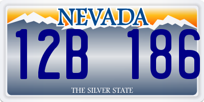 NV license plate 12B186