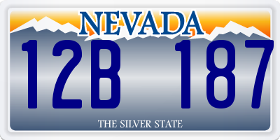 NV license plate 12B187