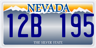 NV license plate 12B195