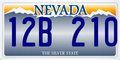 NV license plate 12B210
