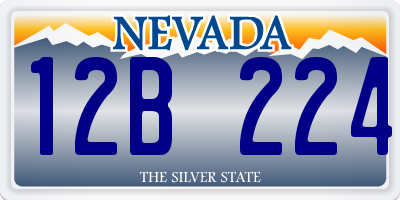 NV license plate 12B224