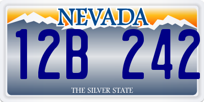 NV license plate 12B242