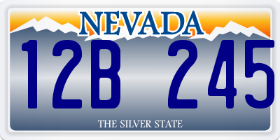 NV license plate 12B245