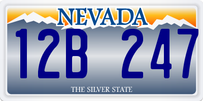 NV license plate 12B247