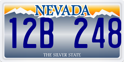 NV license plate 12B248