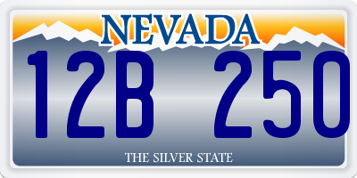 NV license plate 12B250