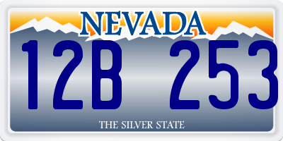 NV license plate 12B253