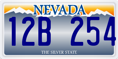 NV license plate 12B254