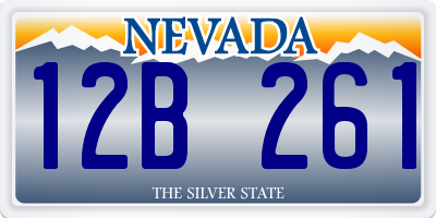 NV license plate 12B261