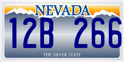 NV license plate 12B266