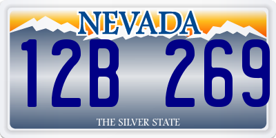 NV license plate 12B269