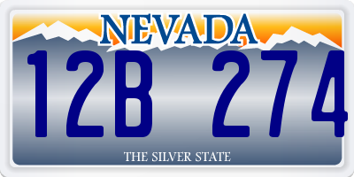 NV license plate 12B274