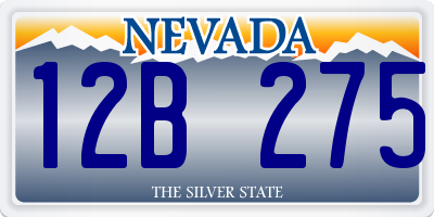 NV license plate 12B275