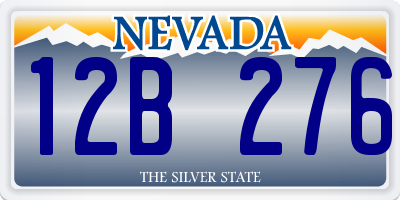 NV license plate 12B276