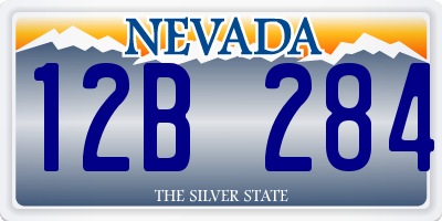 NV license plate 12B284