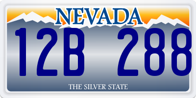 NV license plate 12B288