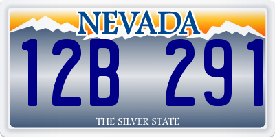 NV license plate 12B291