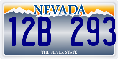 NV license plate 12B293