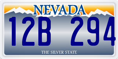 NV license plate 12B294