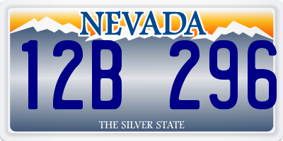 NV license plate 12B296