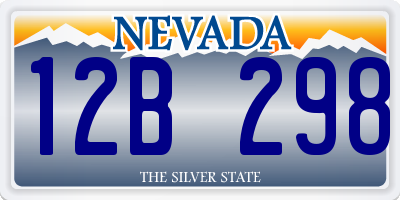 NV license plate 12B298