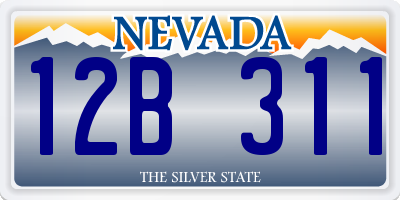 NV license plate 12B311