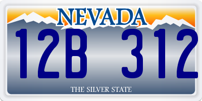 NV license plate 12B312