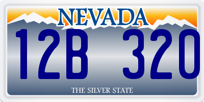 NV license plate 12B320