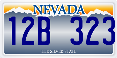 NV license plate 12B323