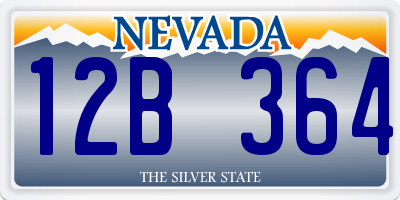NV license plate 12B364