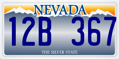 NV license plate 12B367
