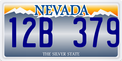 NV license plate 12B379