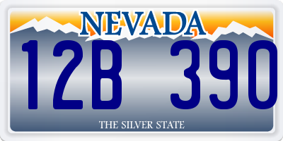 NV license plate 12B390