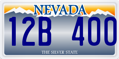 NV license plate 12B400
