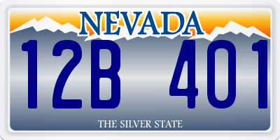 NV license plate 12B401