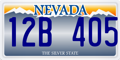 NV license plate 12B405