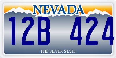 NV license plate 12B424