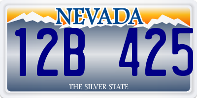 NV license plate 12B425
