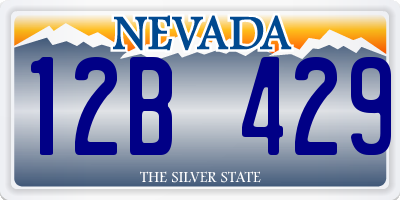 NV license plate 12B429