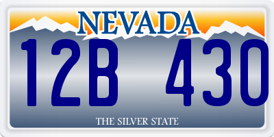 NV license plate 12B430