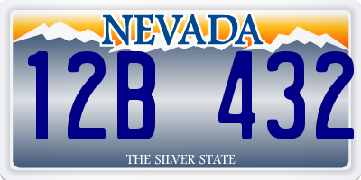 NV license plate 12B432