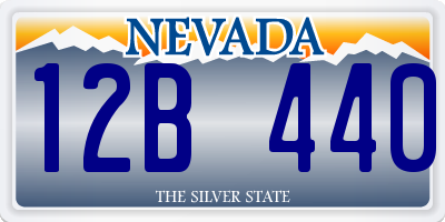 NV license plate 12B440