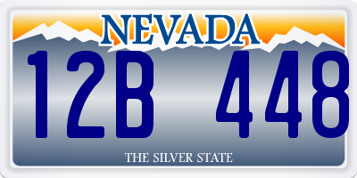 NV license plate 12B448