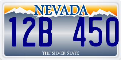 NV license plate 12B450